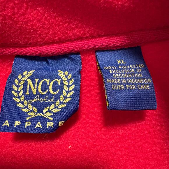 Y2K Ohio State Buckeyes Heavy Pull Over Quarter Zip Fleece Sweater Size XL - Picture 4 of 6